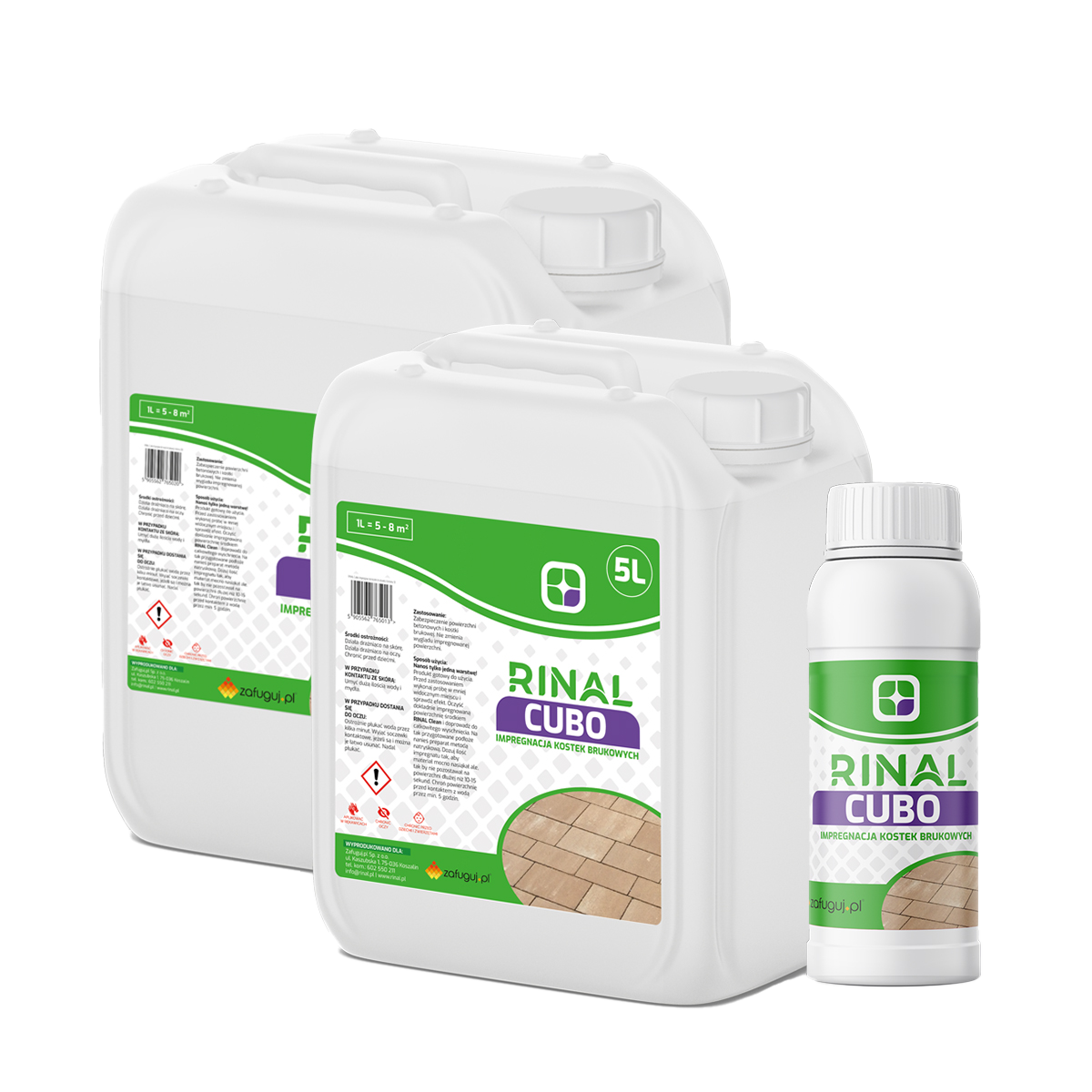 Impregnat do kostki RINAL Cubo wszystkie pojemnosci